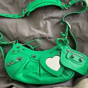 Balenciaga Le cagole Green bag